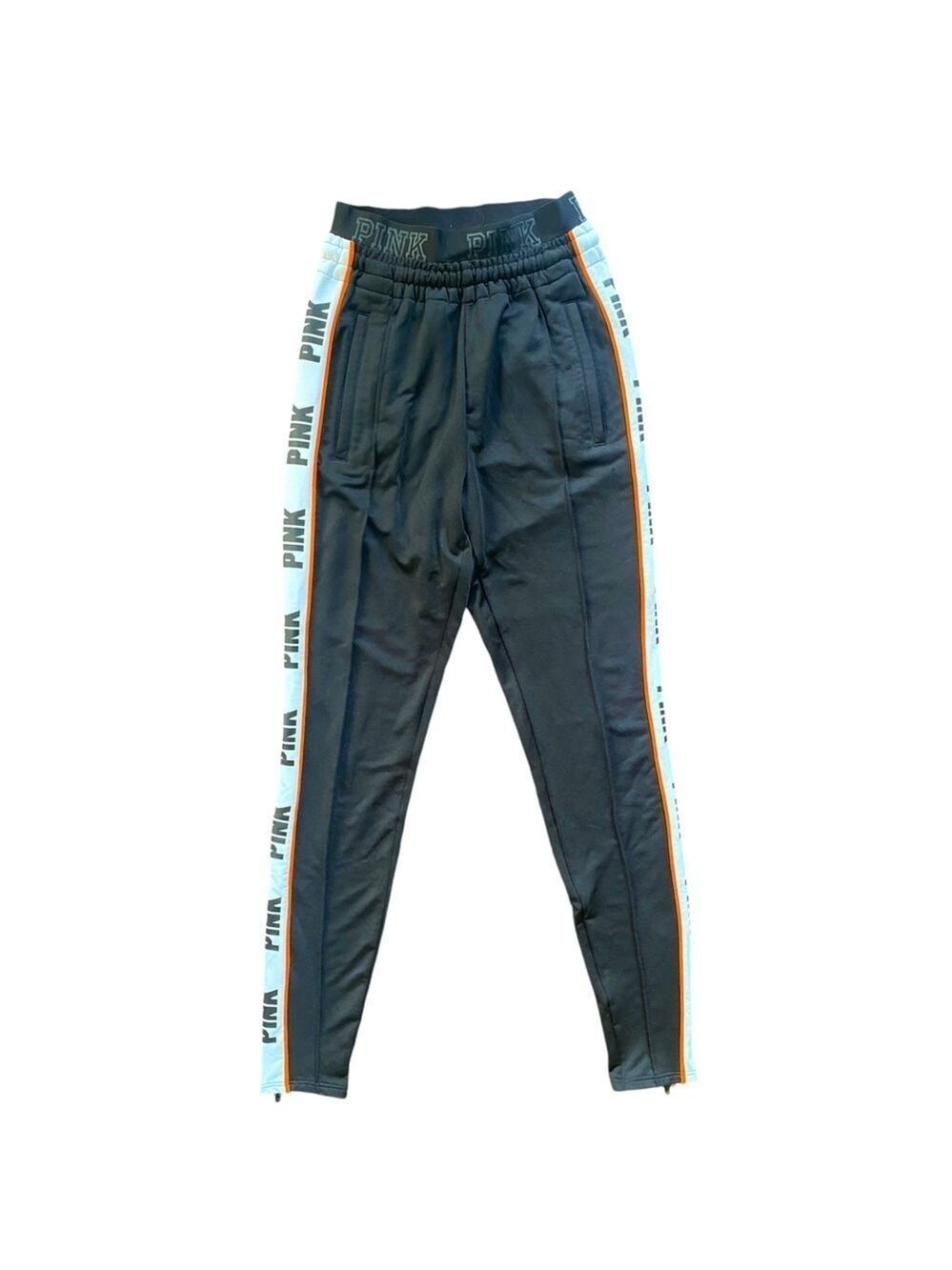 Victoria's Secret Pink Black Track Pants XS